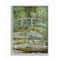 Stupell Industries Bridge Over Lilies Monet with Gray Frame Wall Accent